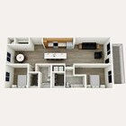 Plan B1 · 2 Bed / 2 Bath · 1,228 SF