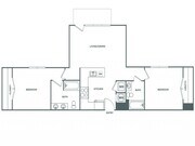 Two Bedroom Two Bath (1049 SF)