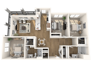 C1 floor plan Arcadia at Veranda Falls