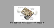 Woodlands 2 Bedroom Floorplan
