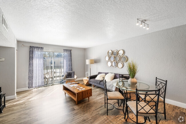 2BR, 2BA - 900SF - Living Room - z-071425-Laurel Gardens