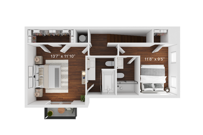B5 2nd Floor Townhouse-2br-2.5ba-1108sqft-TheOaksofKingwood.png