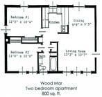 2BR/1BA
