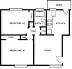 2 habitaciones