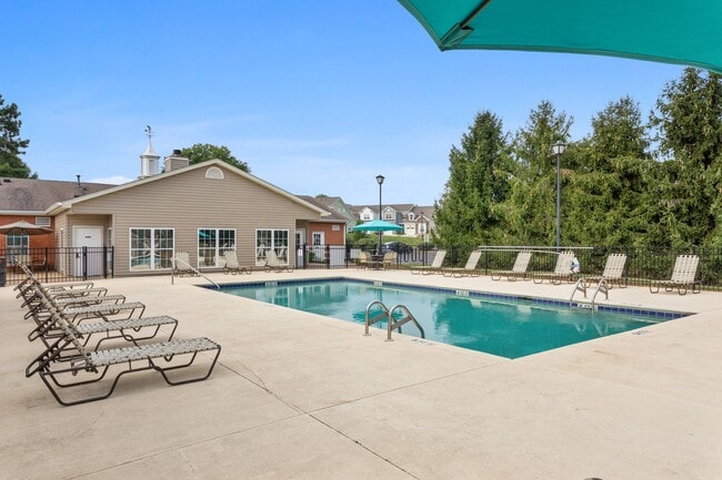 Outdoor Swimming Pool with Lounge Chairs