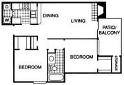2BR/1BA
