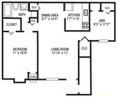 1BR/1BA
