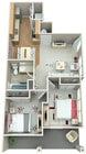 Explore the seamless design of this cozy apartment with spacious living areas.