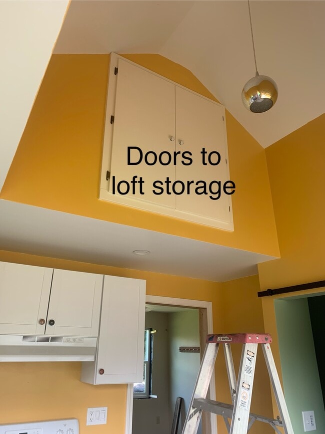 High ceilings, plus loft storage. - 5636 SE Ogden St Unit B