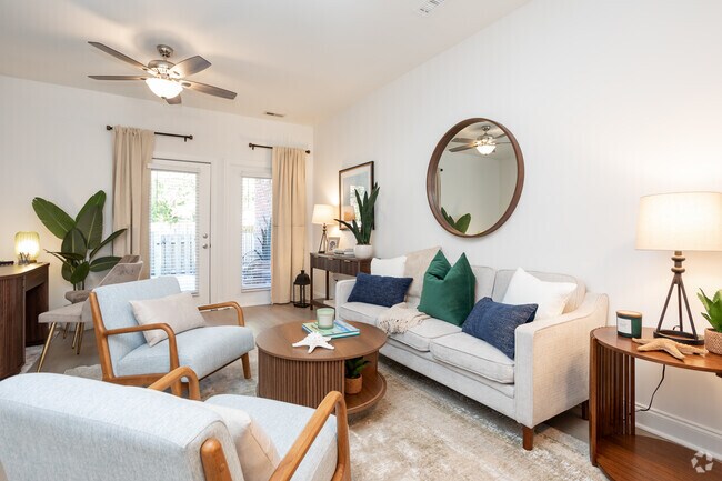 2BR, 1.5BA - 1,080SF - Living Area