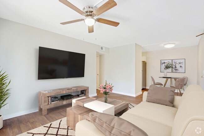 Spacious Living Rooms - Cedar Creek Apartments