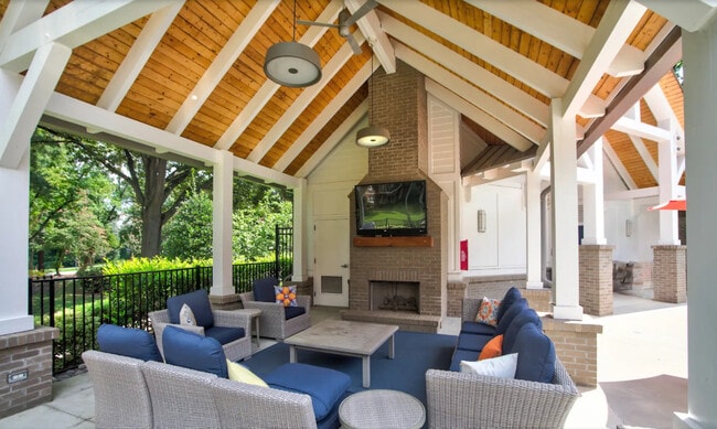 Outdoor TV Lounge By Pool