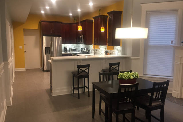 dining room & kitchen