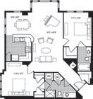 2KR floor plan The Clarendon