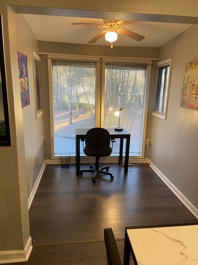 Sun room can be used as office - 6005 Wingate Way Unit Fully Furnished 1BD 1BR