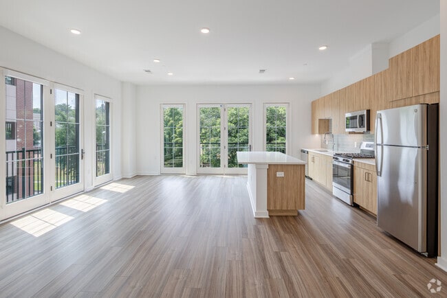 2BR, 2BA - 1,158SF - Kitchen/Dining/Living Room