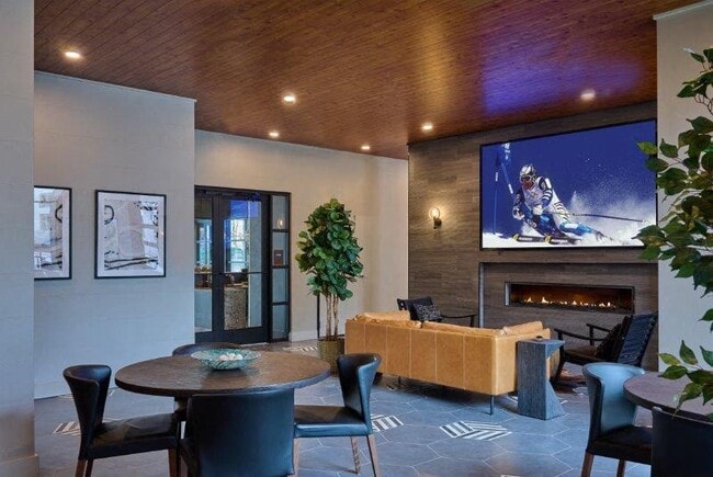 Community Lounge and Fireplace
