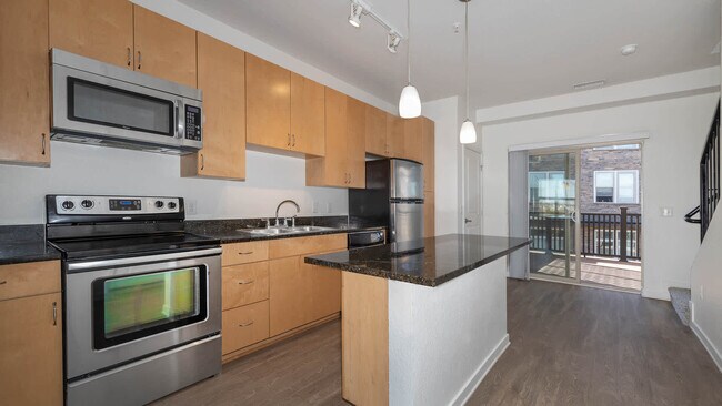 Kitchen and Living Area with Hard Surface Flooring