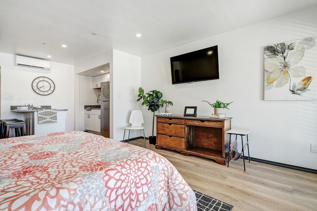 Large Wall-Mounted Television