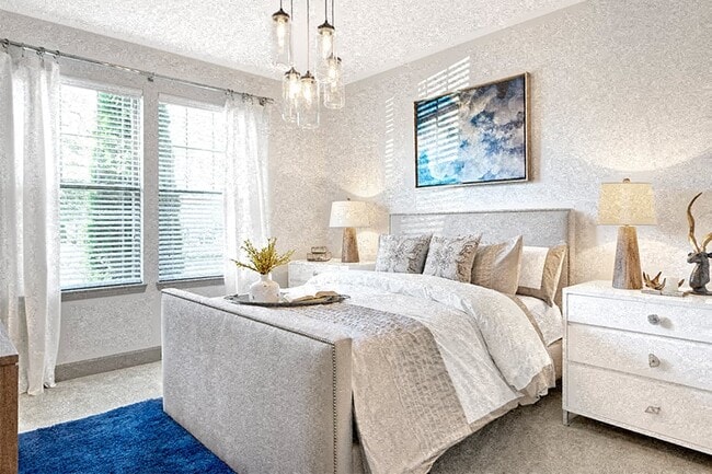 Plush carpeting in bedrooms and plenty of natural light