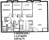 3BR/1.5BA