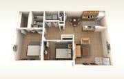 2BR/1BA