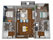 2 Bedroom 2 Bathroom