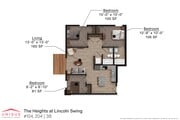 The Heights at Lincoln Swing | 3B Floorplan