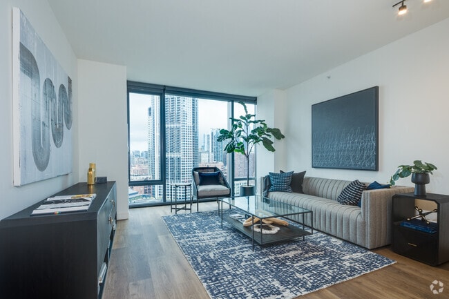 1BR, 1BA - 775SF (Living Room)
