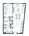 Two Bedroom Two Bath (1090 SF)