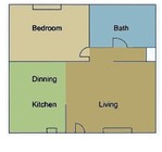1BR/1BA