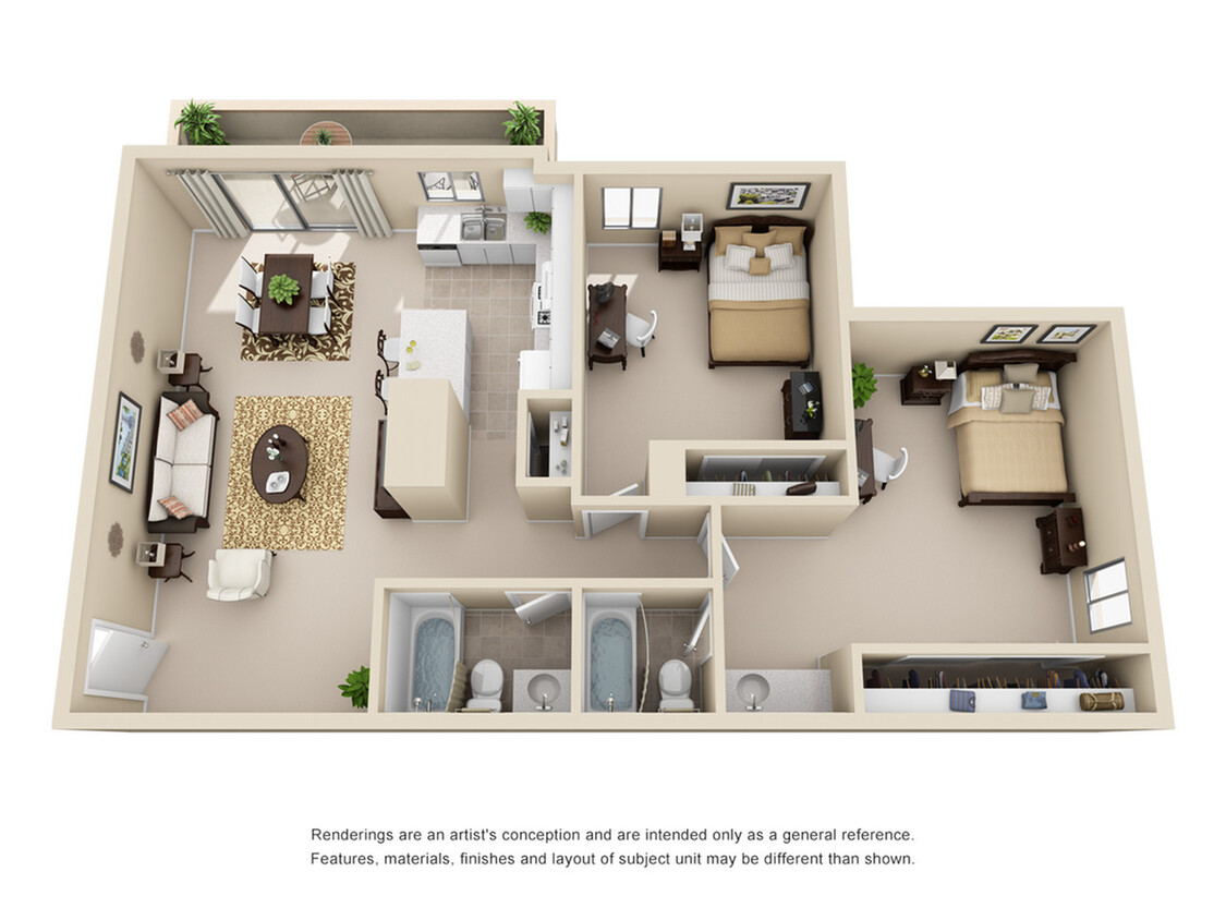 2 Bedroom | 2 Bathroom - 2 Bedroom 2 Bathroom