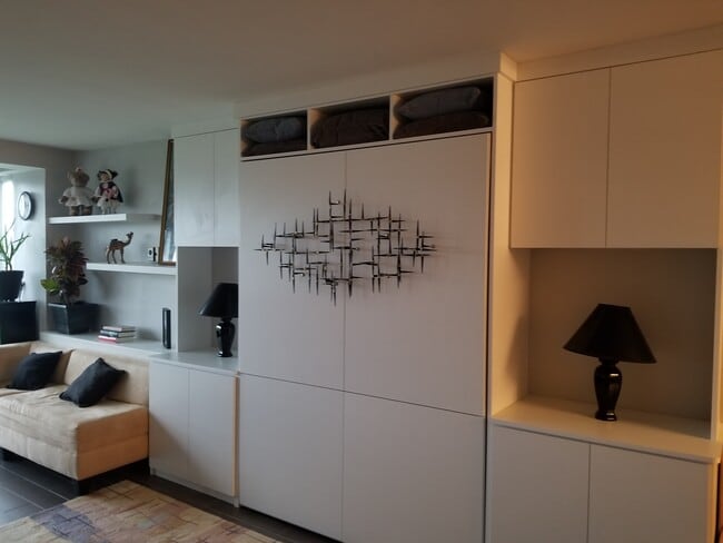 Murphy Bed closed - 1301 Delaware Ave SW Unit River Park