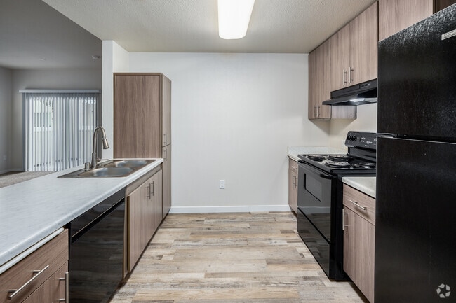 2BR, 1BA - 889SF - Kitchen - Arena Senior Apartments