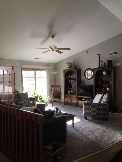 Cathedral ceiling living space - 135 W Oak Leaf Dr Unit 0