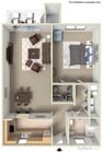 Explore this cozy one-bedroom apartment with ample living space and contemporary amenities.