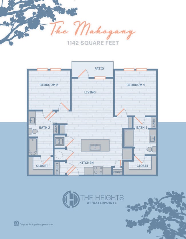 The Mahogany: 2BR, 2BA - The Heights at Waterpointe