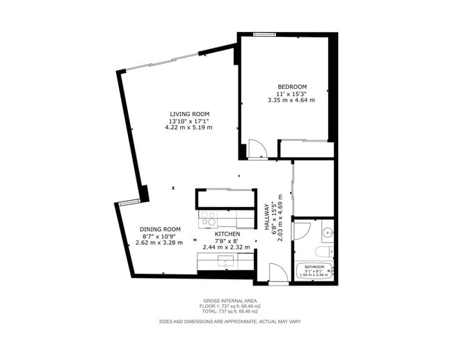 Photo - 12121 Jasper Av NW Unit 1 Bed, 1 Bath with River Valley Views