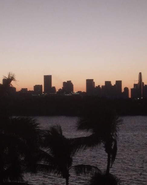 Sunset View from Balcony - 800 West Ave Condo Unit 506