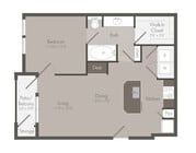 A1 floor plan Willow Plaza