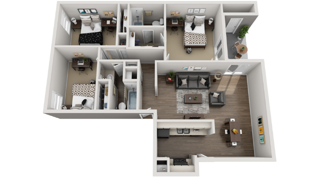 Floor Plan - 3x2