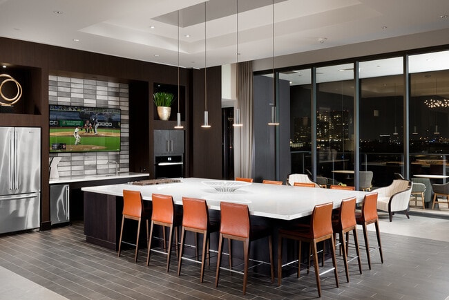 Resident Pantry with Dining and Smart TV Lounge