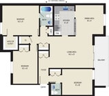 3 BR/ 1.5 BA (Style Y2) | 1165 sq. ft.