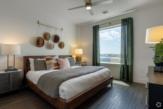 2BR, 2BA - 1,237SF - Primary Bedroom - Revolve ATX