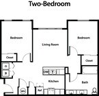 2 Bedroom Floorplan
