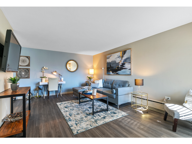 Hermosa sala de estar | Apartments en alquiler ganar Mt. Prospect, IL, | The Eclipse en 1450 - The Eclipse at 1450 Apartamentos