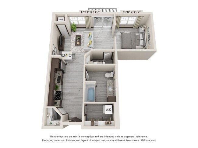 Building Photo - Studio Apartment with balcony and tons of ... Unit B314