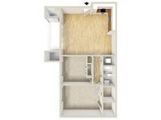 Two bedroom floor plan