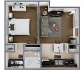 1 bedroom