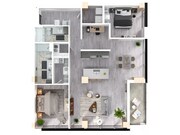 Hickory floor plan 3D